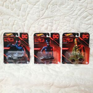 Mattel Hot Wheels The Batman Movie 3 Piece Set Batman Catwoman Riddler 2022 New